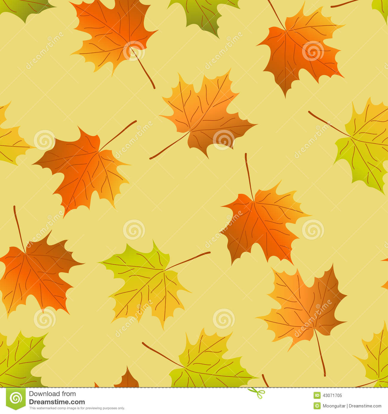 Autumn Leaf Seamless Pattern