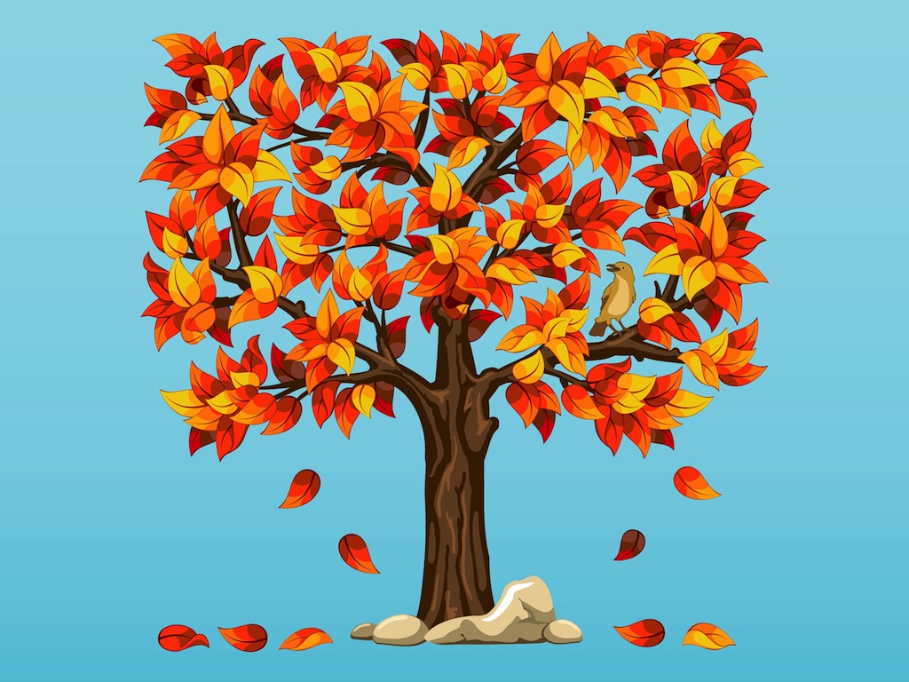 Autumn Tree Vector Art