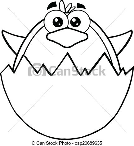 Baby Penguin Clip Art Black and White