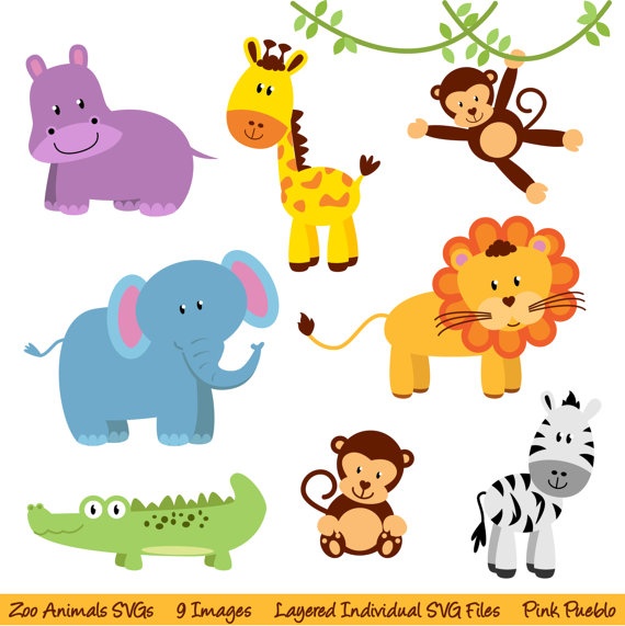 Baby Zoo Animals Clip Art Free