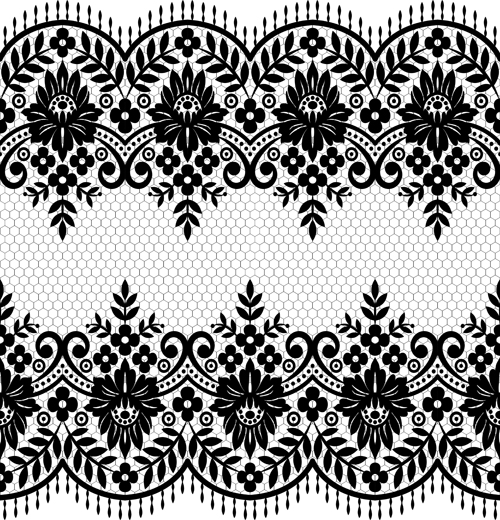 Black Lace Border Vector Free Black Lace Border Vector Free
