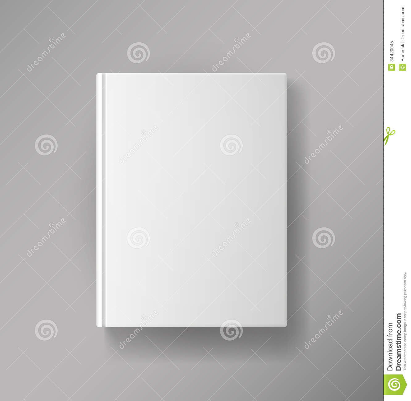 Blank Book Cover Template Free