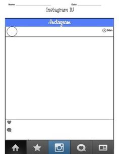 Blank Instagram Template