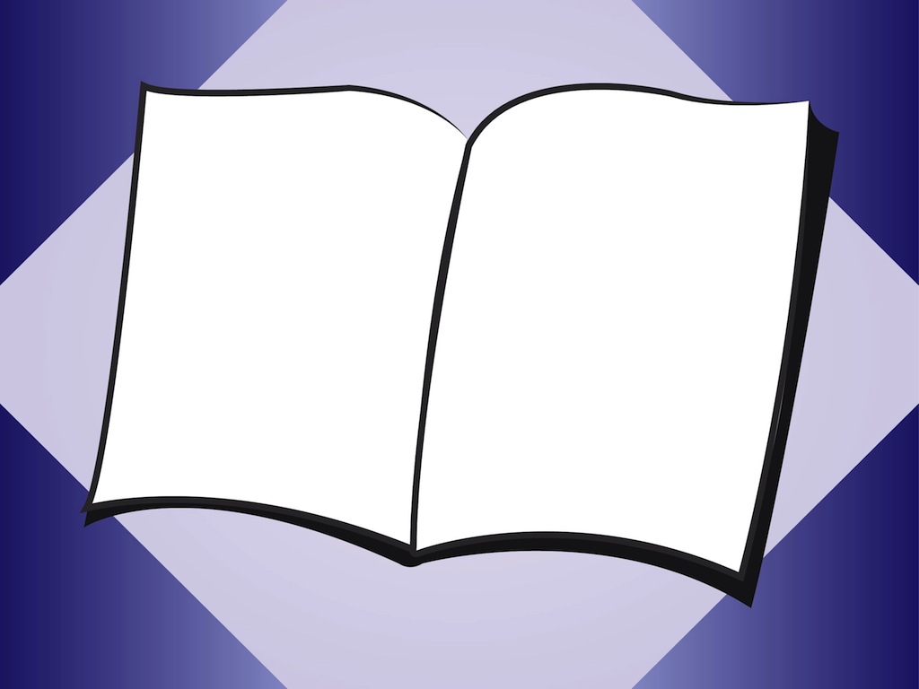 Blank Open Book Clip Art