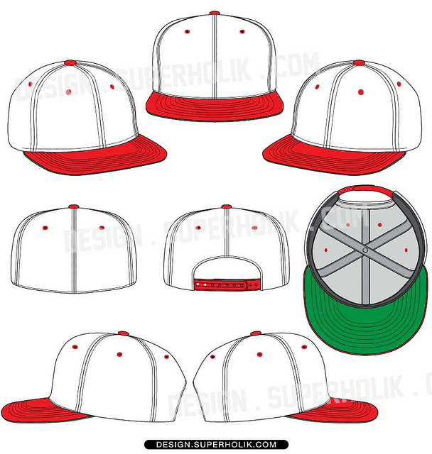 Blank Snapback Hats Template Blank Snapback Hats Template