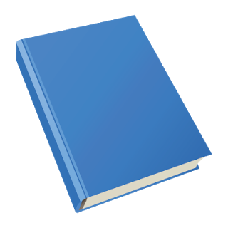 Blue Blank Book Cover