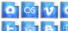 Blue Skype Icon