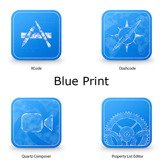 12 Blue Print Icon Images