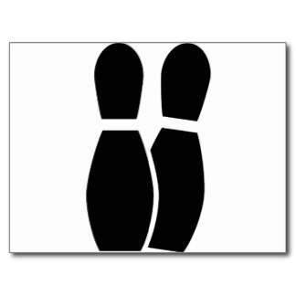 Bowling Pin Icon Black