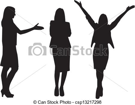 Business Women Silhouette Clip Art