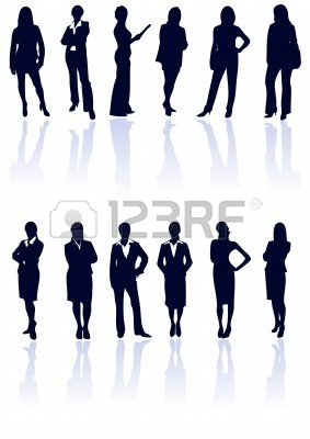 Businesswoman Silhouette Vector Free