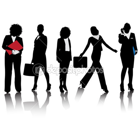 Businesswoman Silhouette Vector