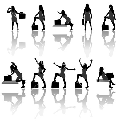 Businesswoman Silhouette Vector