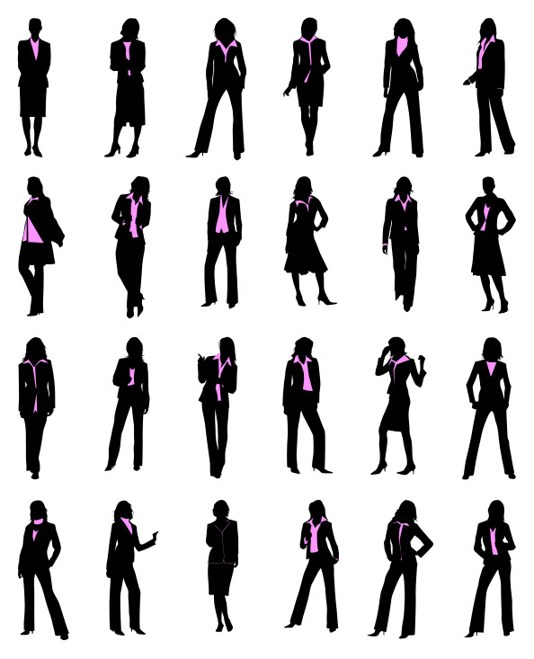 17 Silhouette Businesswoman Icon Vector Free Images