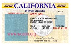California ID Drivers License Templates