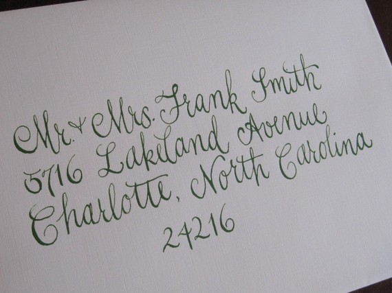 Calligraphy Font Wedding Invitation Envelopes Calligraphy Font Wedding Invitation Envelopes