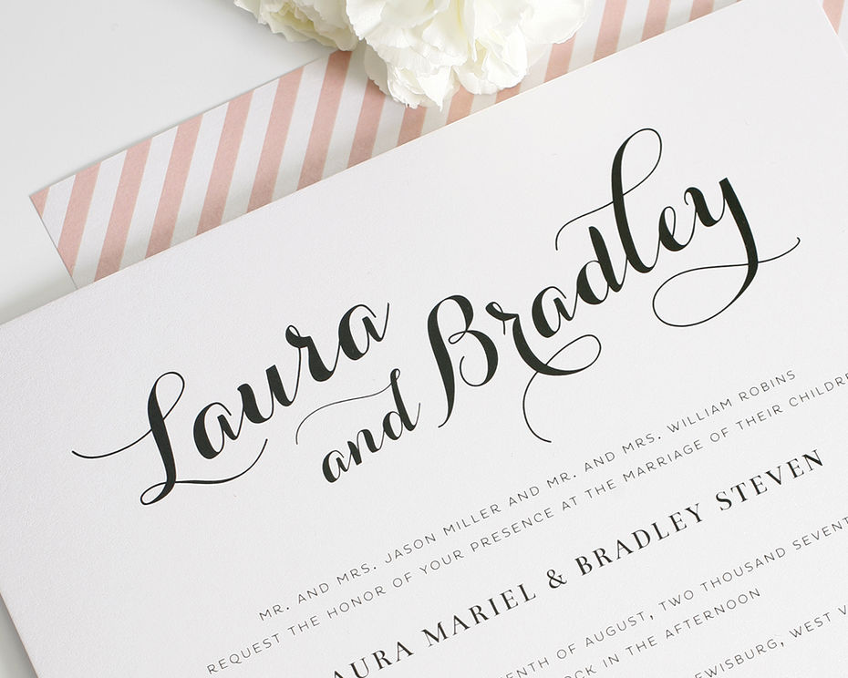 Calligraphy Wedding Invitation Set