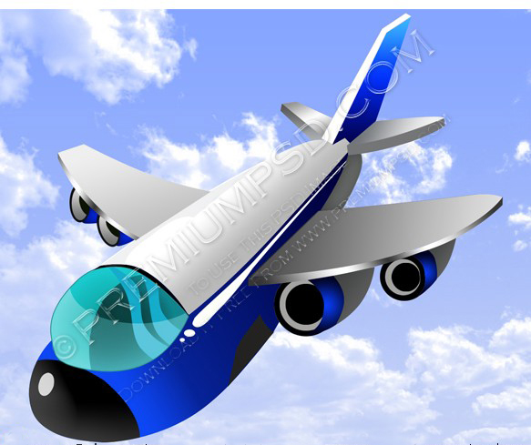 Cartoon Airplane Flying Cartoon Airplane Flying