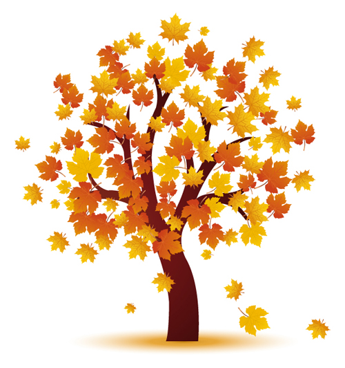 Cartoon Autumn Tree