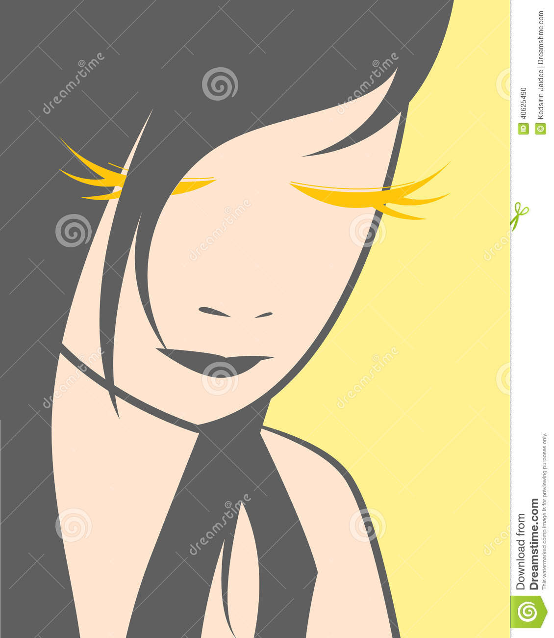 Cartoon Girl Face