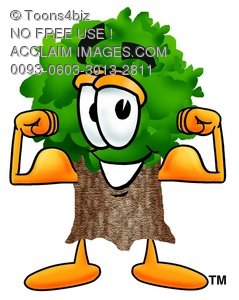Cartoon Strong Tree