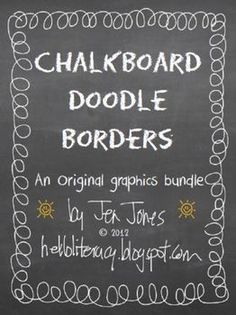 Chalkboard Doodle Borders Chalkboard Doodle Borders
