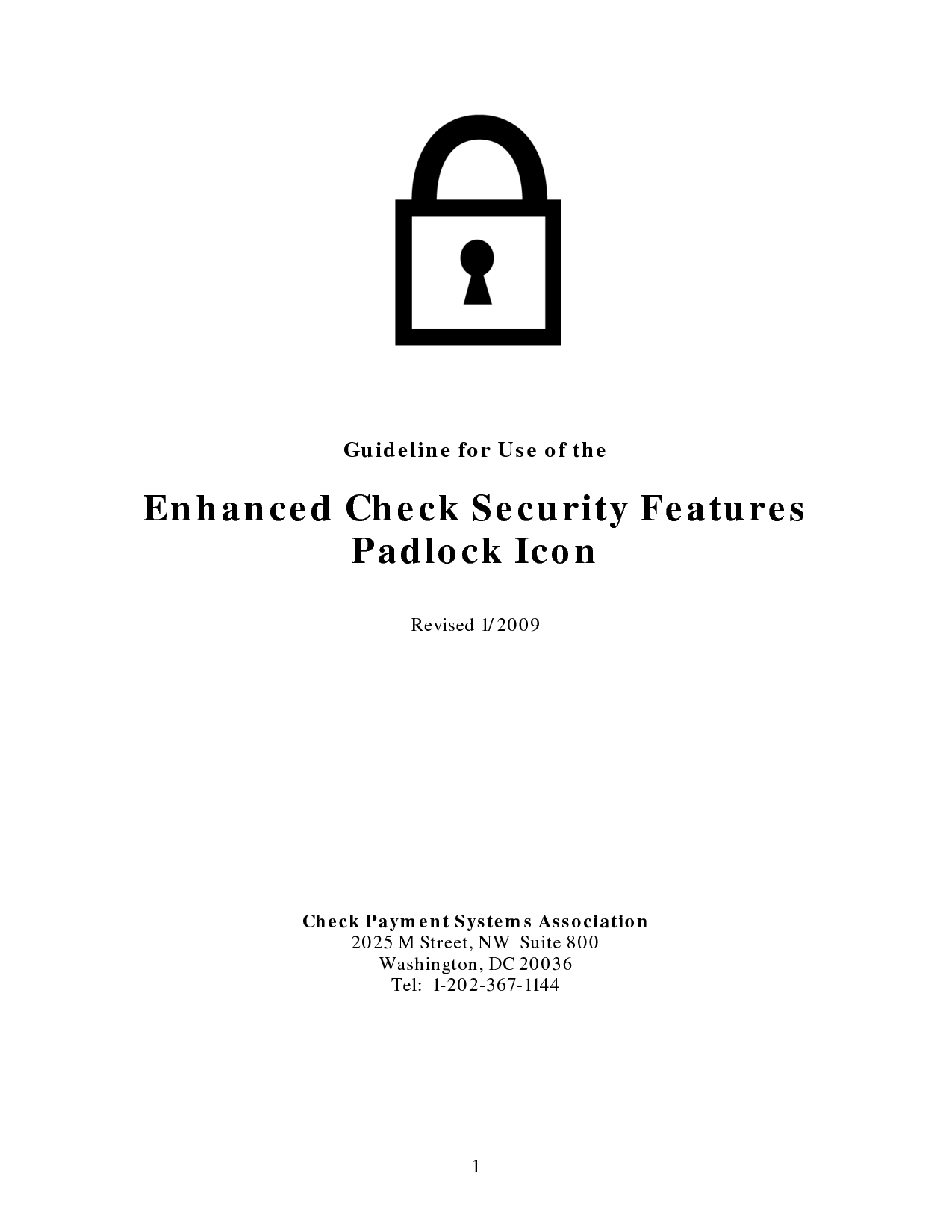 Check Security Features Padlock