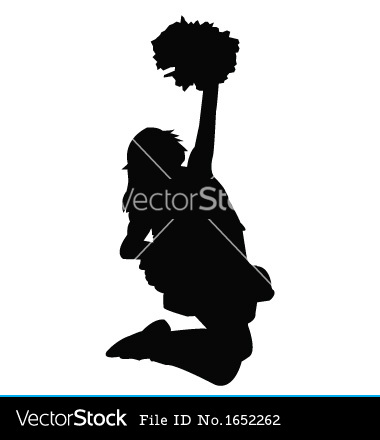 Cheer Silhouette Vector Clip Art