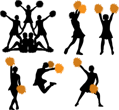 Cheerleader Silhouette Vector