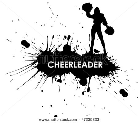 Cheerleader Silhouette Vector