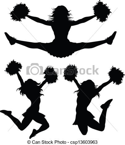 Cheerleader Vector Clip Art