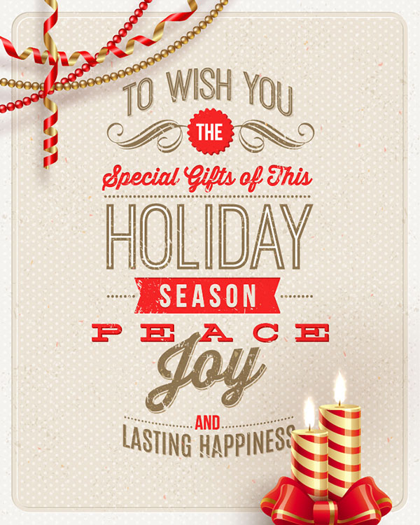 12 Happy Holidays Card Designs Images