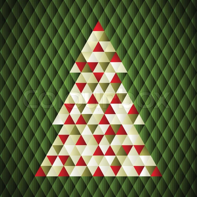 Christmas Tree Abstract Vector Art