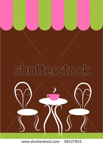 Coffee Shop Tables and Chairs Clip Art