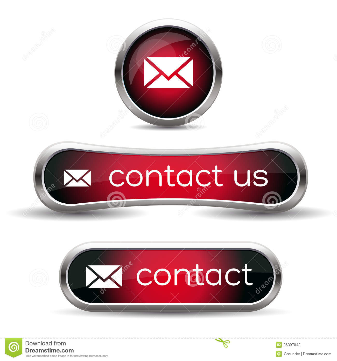 Contact Us Icon Set