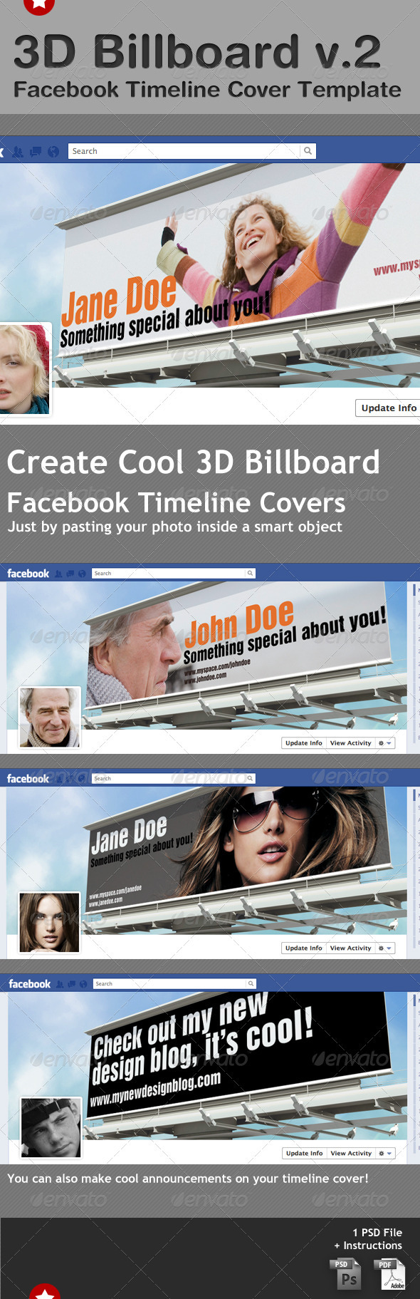 Cool Facebook Timeline Cover Templates