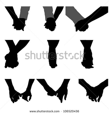 Couple Holding Hands Vectors