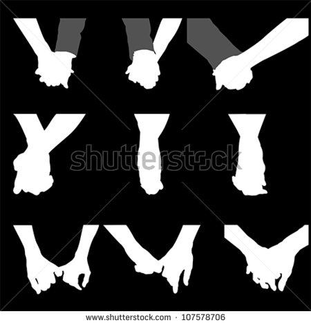 Couple Holding Hands Vectors