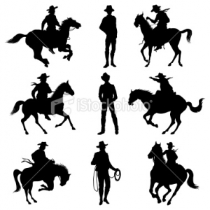 Cowboy Silhouette Clip Art Free