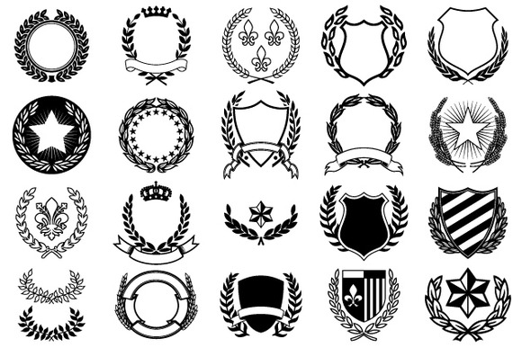 Crest Free Vector Shapes