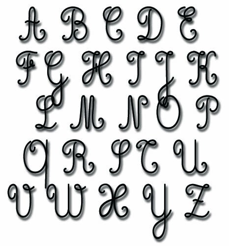 Cursive Font Alphabet Letters Cursive Font Alphabet Letters