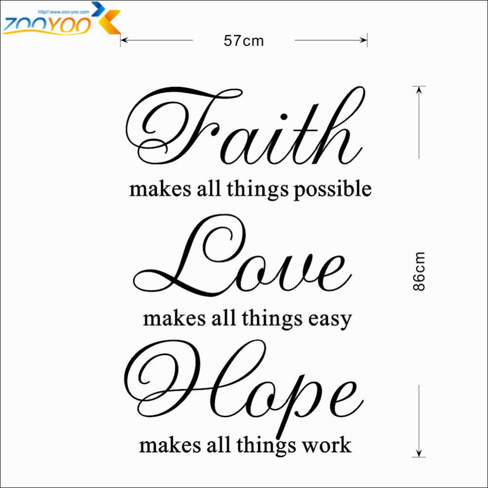 Cursive Word Faith Hope Love Wallpaper