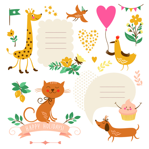 Cute Animal Vector Designs Free