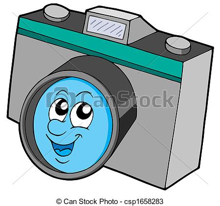 Cute Cartoon Camera Clip Art