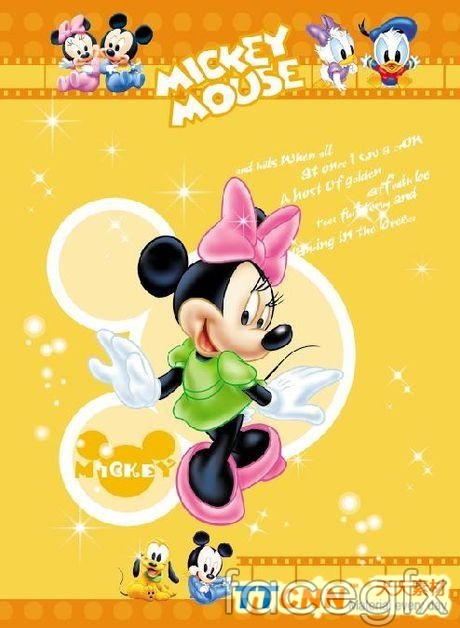 Cute Cartoon Mickey Mouse