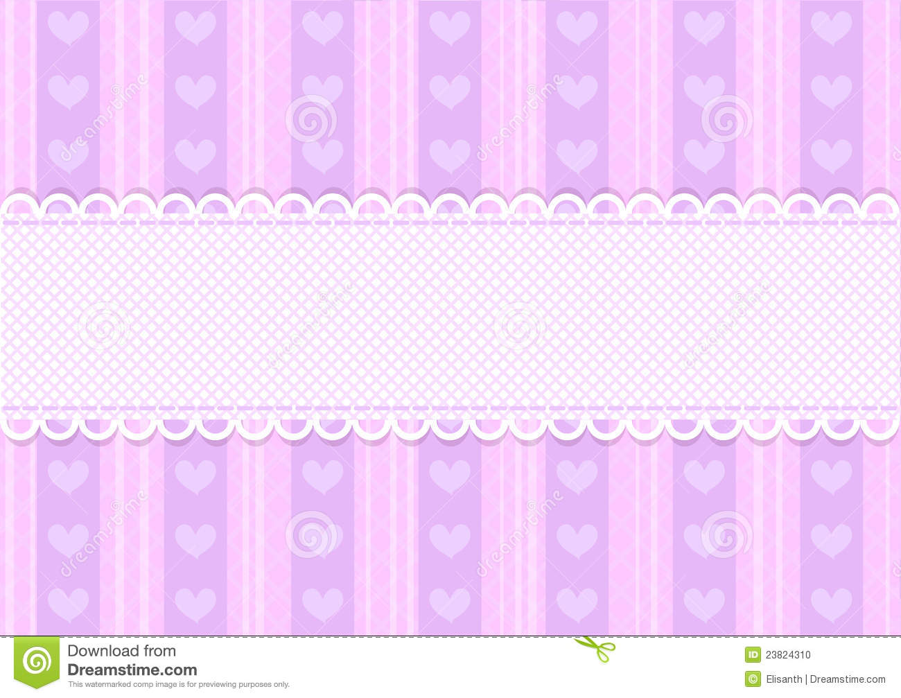 Cute Pink and Purple Hearts Wallpaper