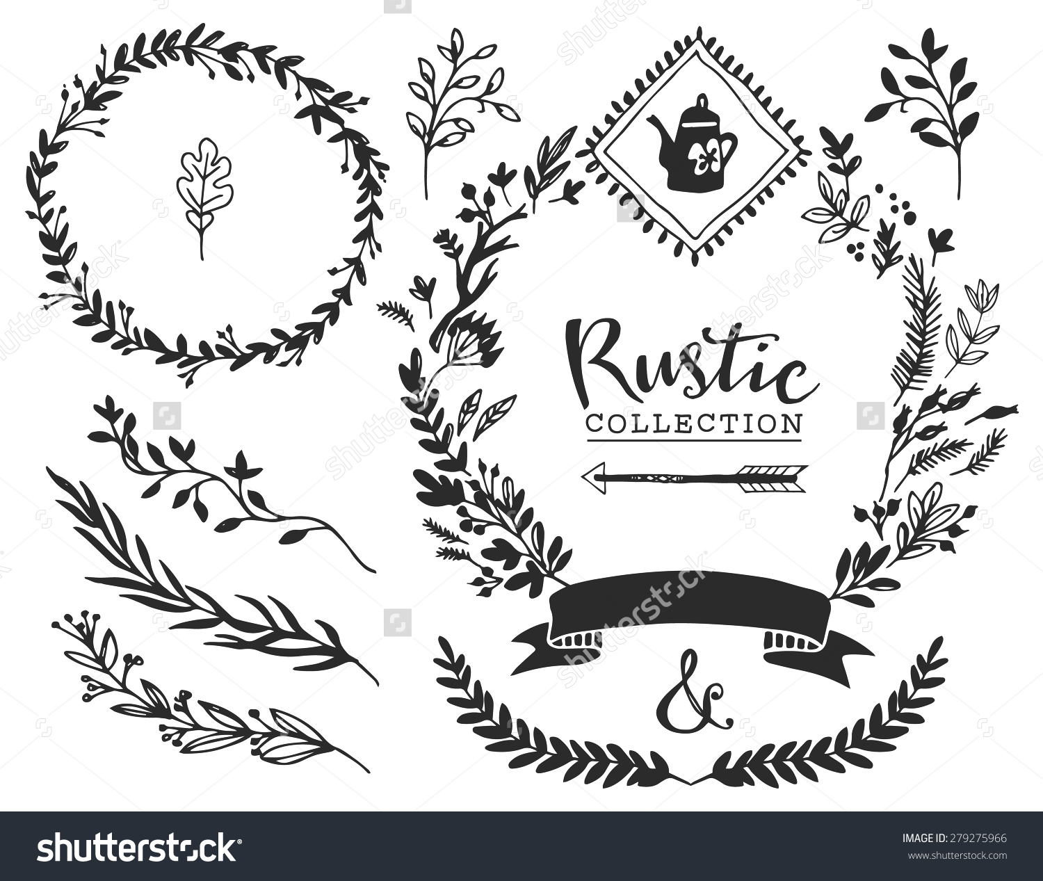 Decorative Hand Lettering Elements