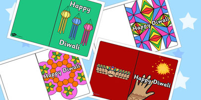 Diwali Card Templates - These