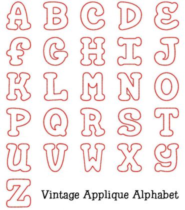 Embroidery Applique Alphabet Letters