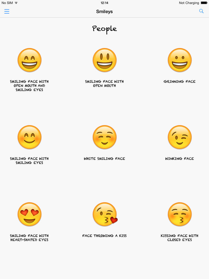 Emoji Face Meaning Chart